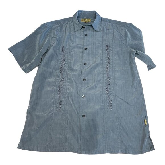 Cabana Mens Resort Button Up Shirt~Size M~Short Sleeve Hawaiian Vacation L10 08 - Picture 3 of 6